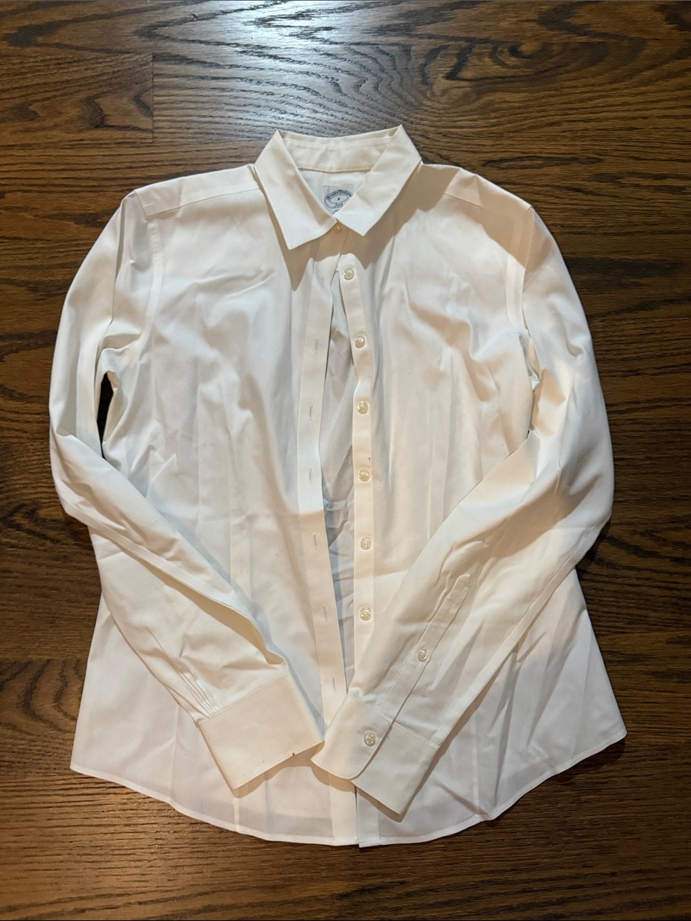 Vintage Brooks Brothers White Women's Button-Down Shirt (NWOT)